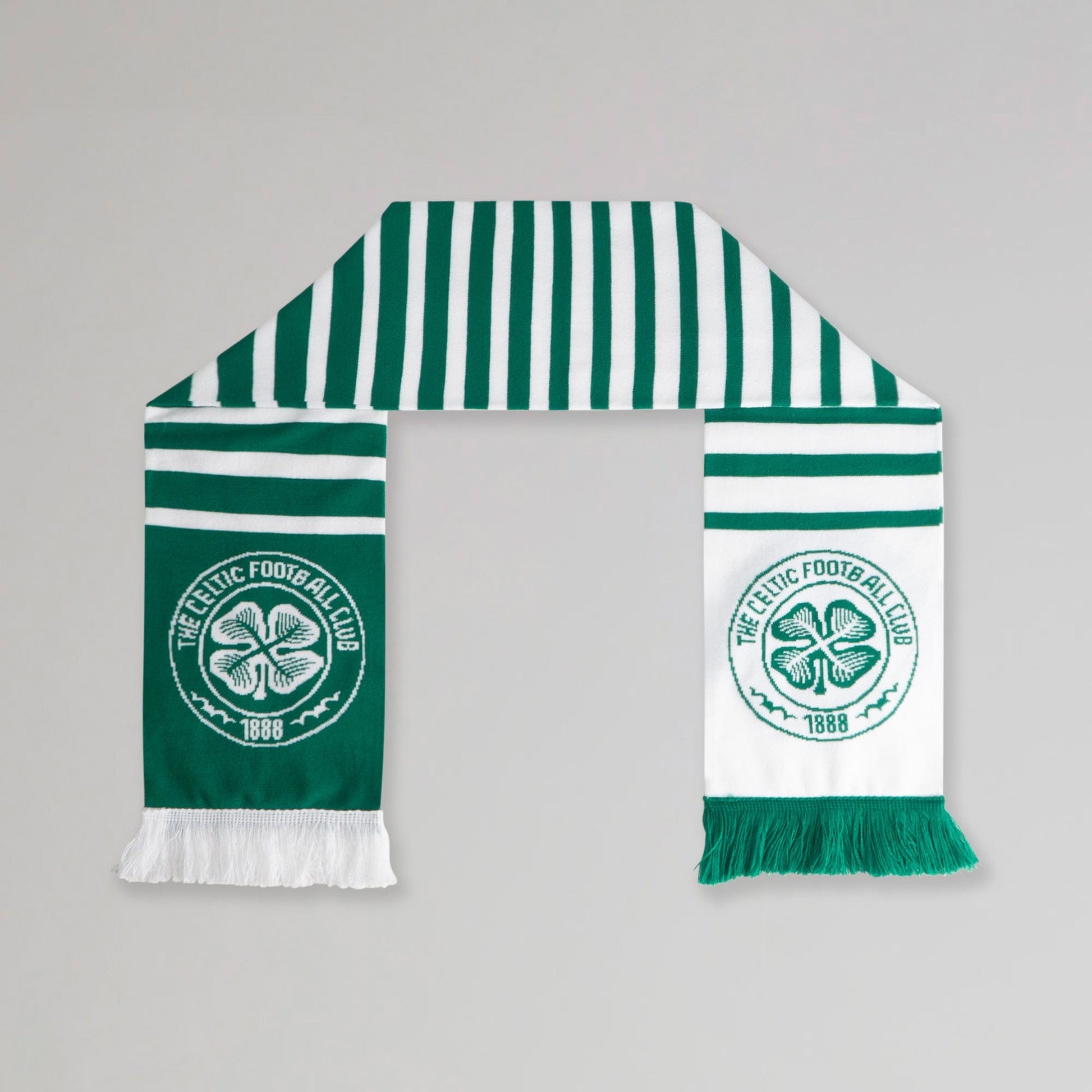 Celtic Green and White Gradient Scarf