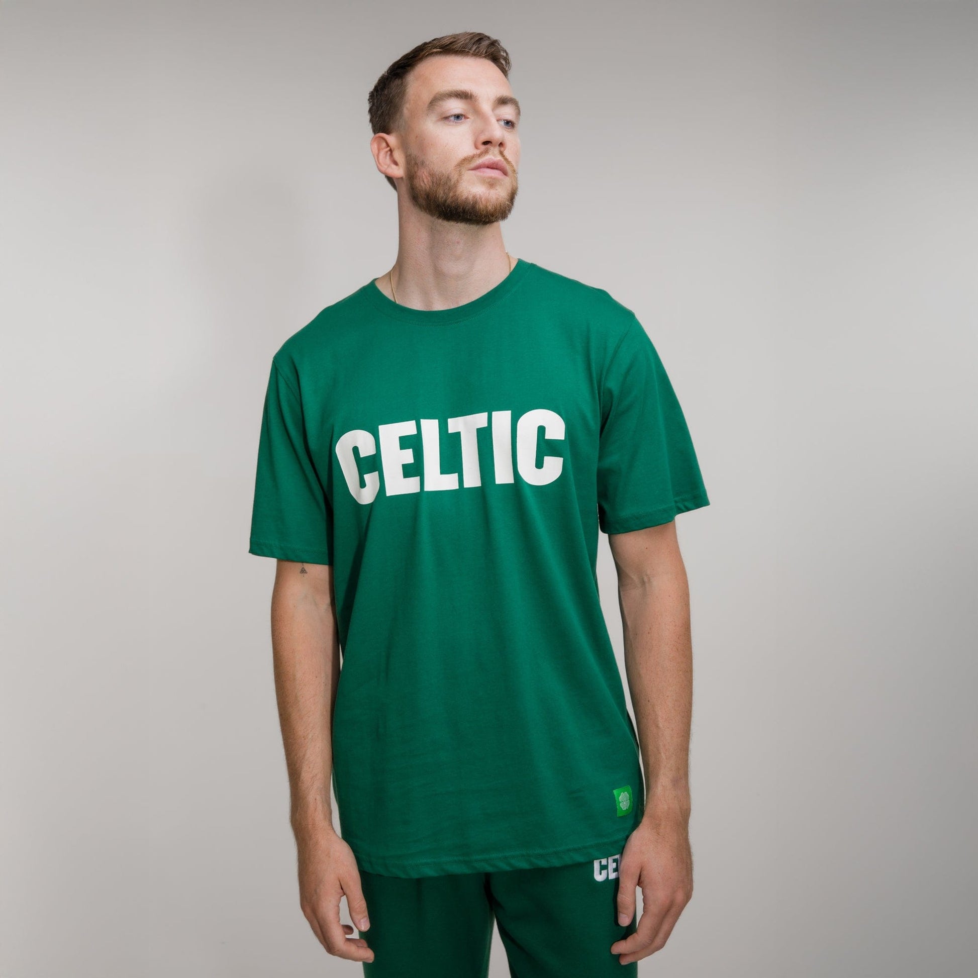 Celtic Green Front Text T-Shirt