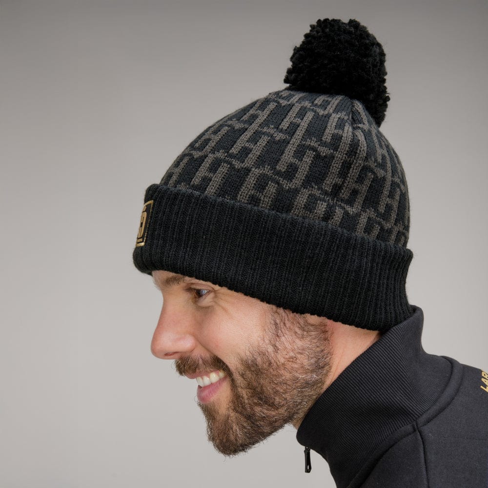 Celtic Henrik Larsson Black Monogram Beanie