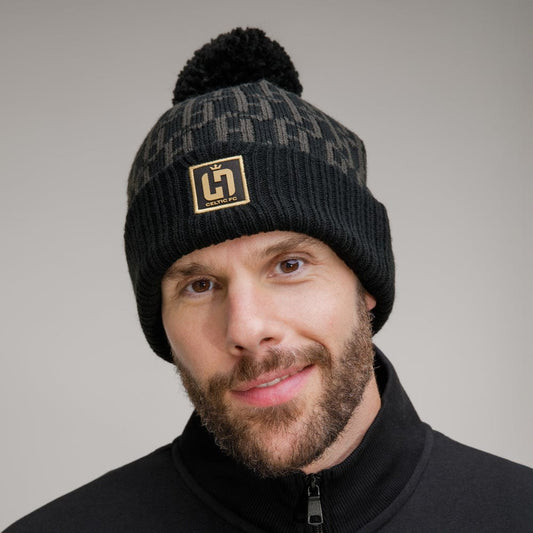 Celtic Henrik Larsson Black Monogram Beanie