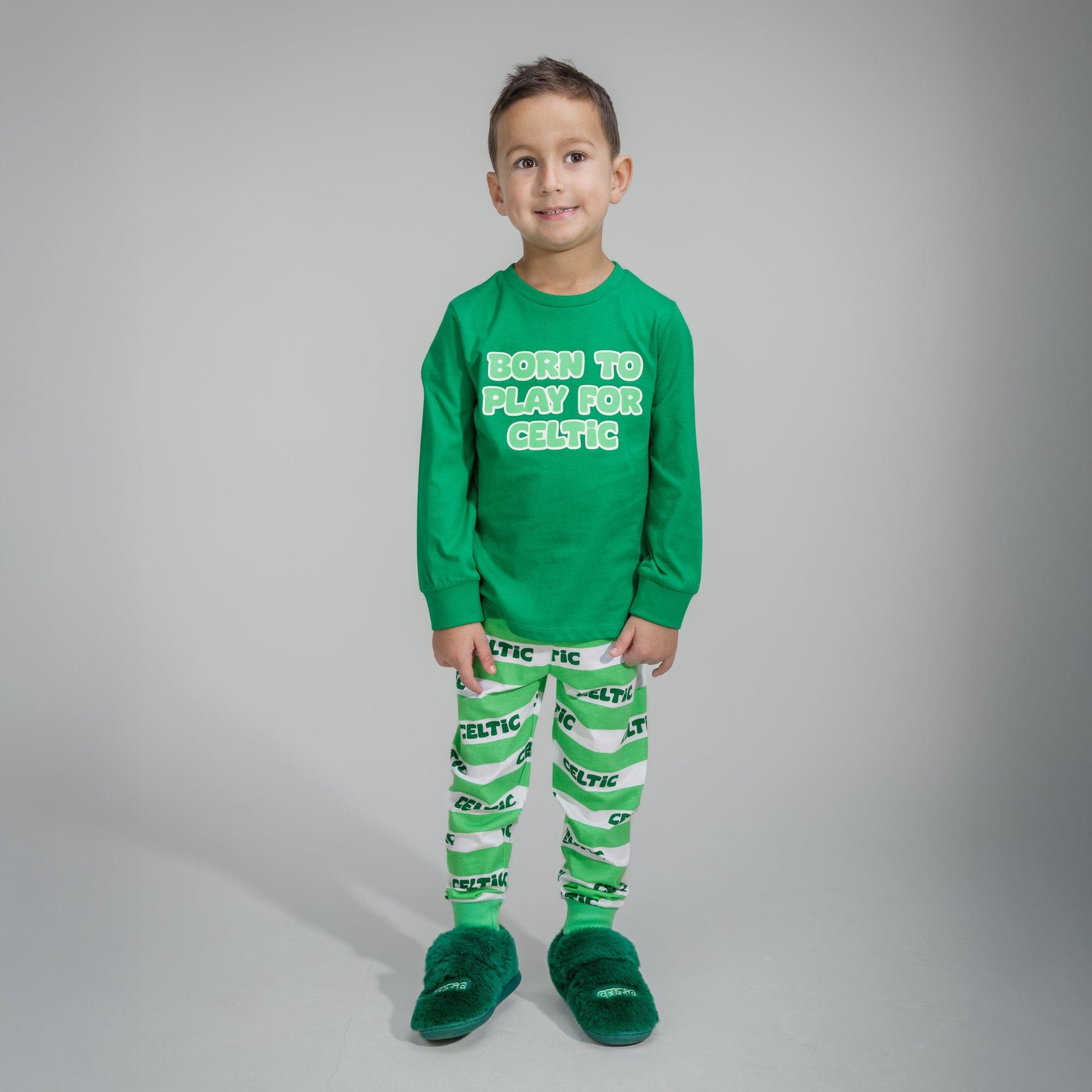 Celtic Infant Green Born to Play Pyjamas