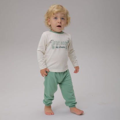 Celtic Infant Little Hoops Green Pyjama Set