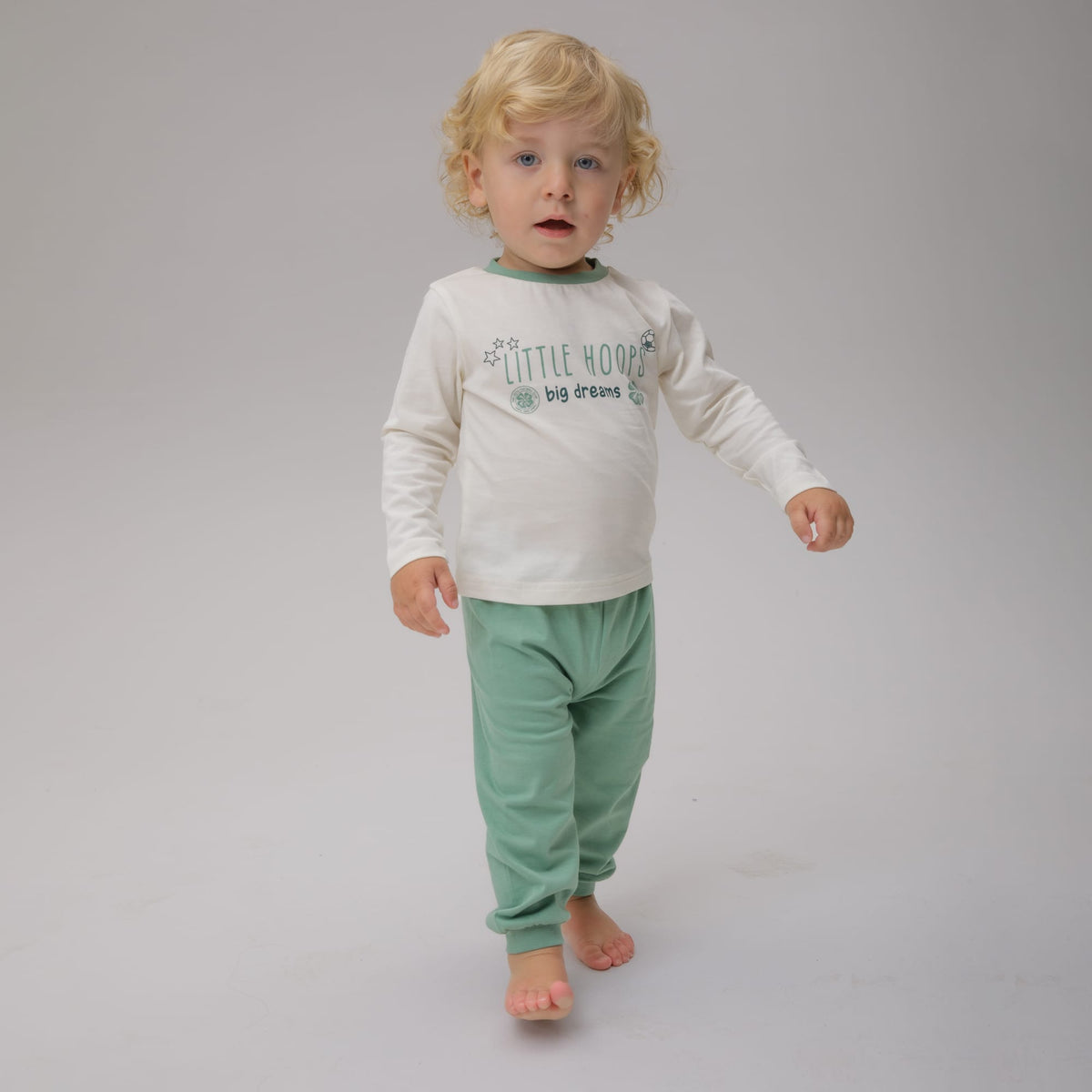 Celtic Infant Little Hoops Green Pyjama Set