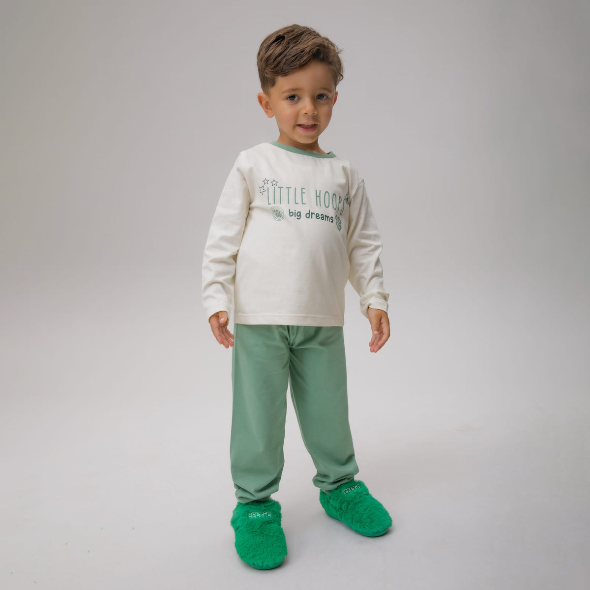Celtic Infant Little Hoops Green Pyjama Set