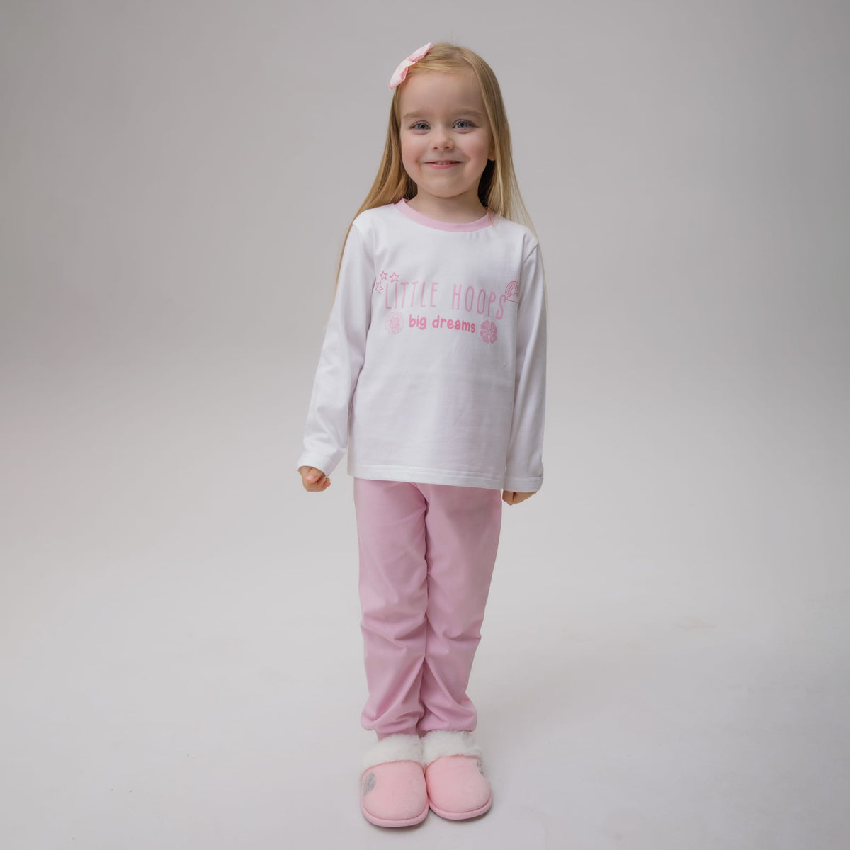 Celtic Infant Little Hoops Pink Pyjama Set