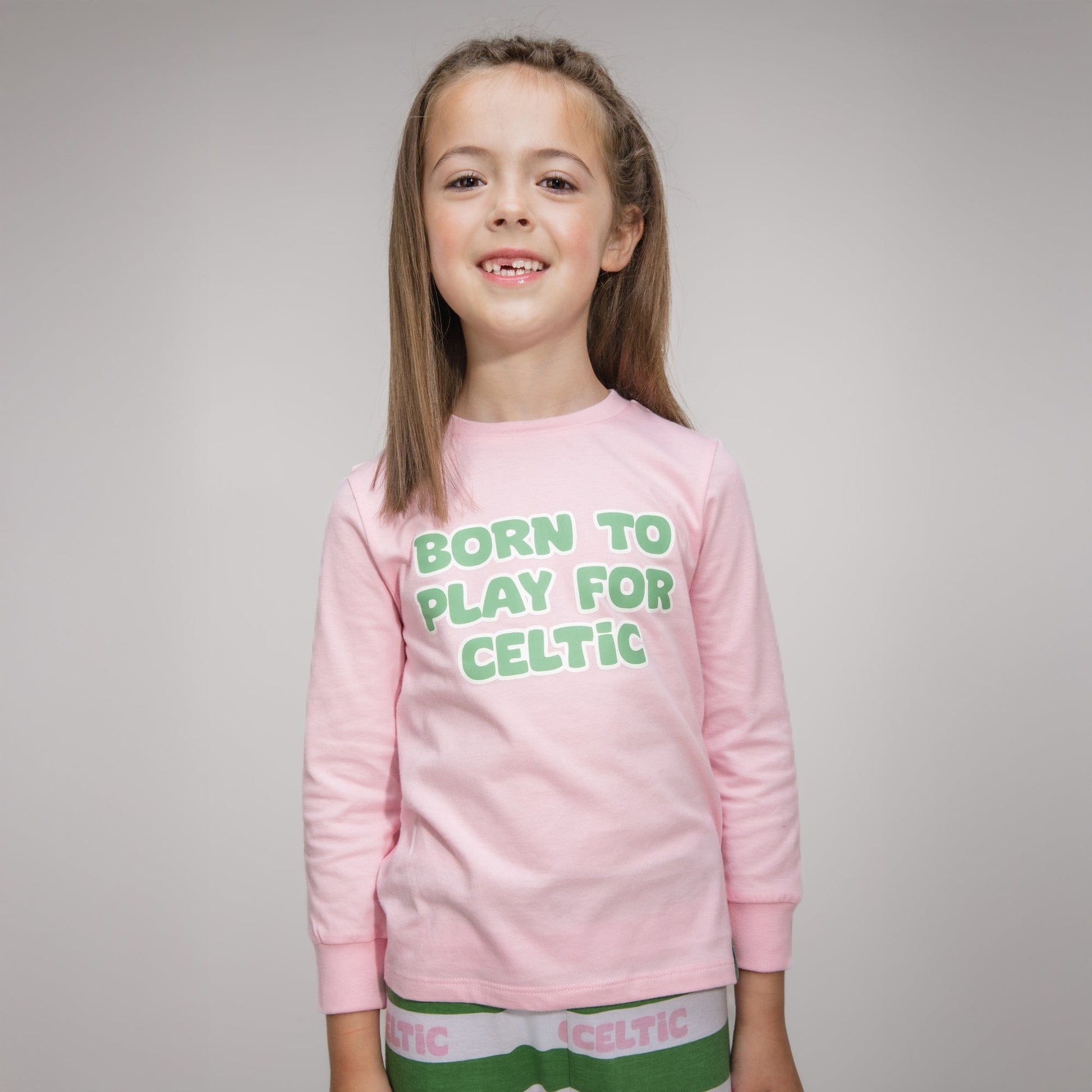 Celtic Infant Pink Born to Play Pyjamas
