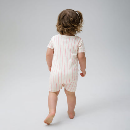 Celtic Infant Pink Pinstripe Romper