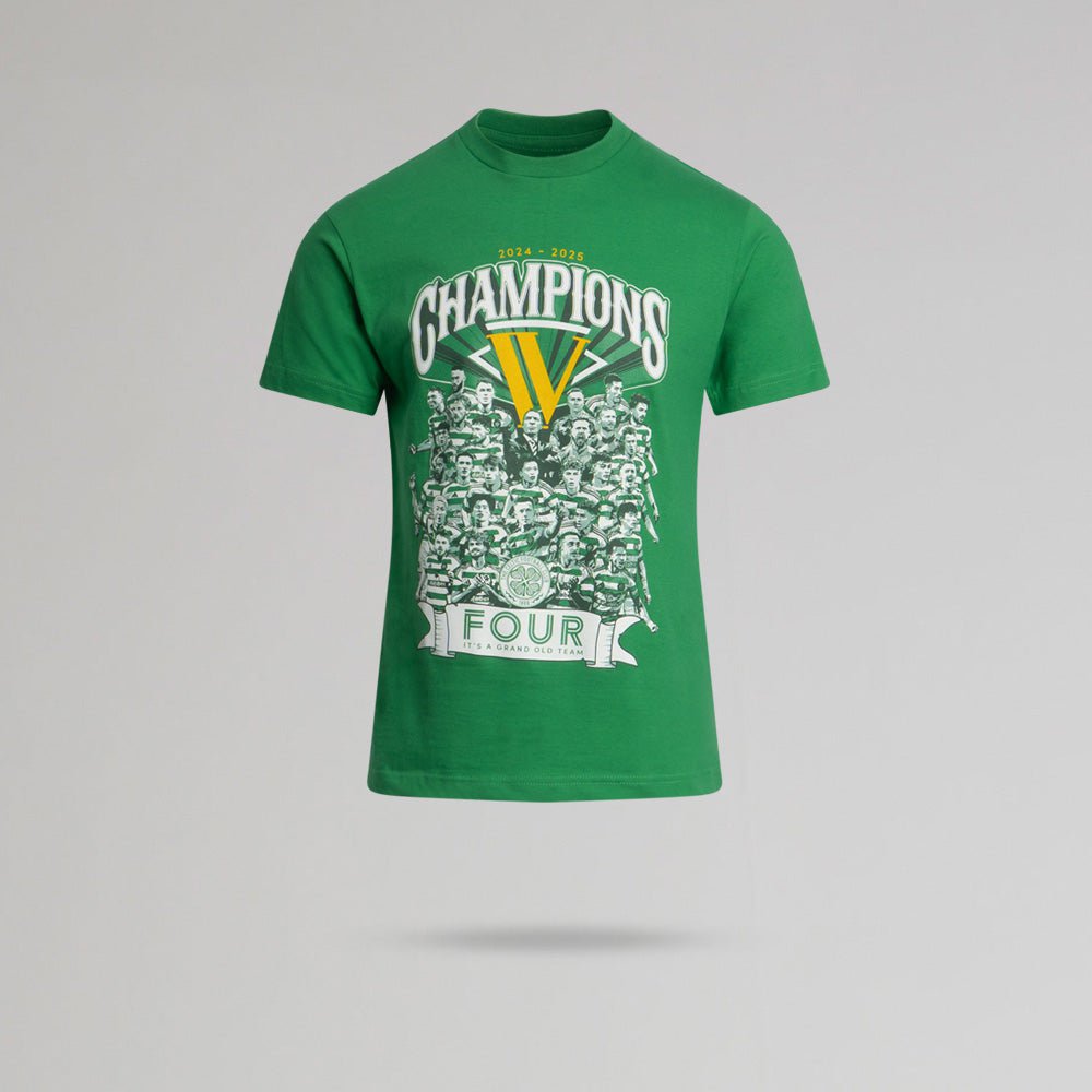 Celtic Junior 2024/25 Champions Team T-Shirt