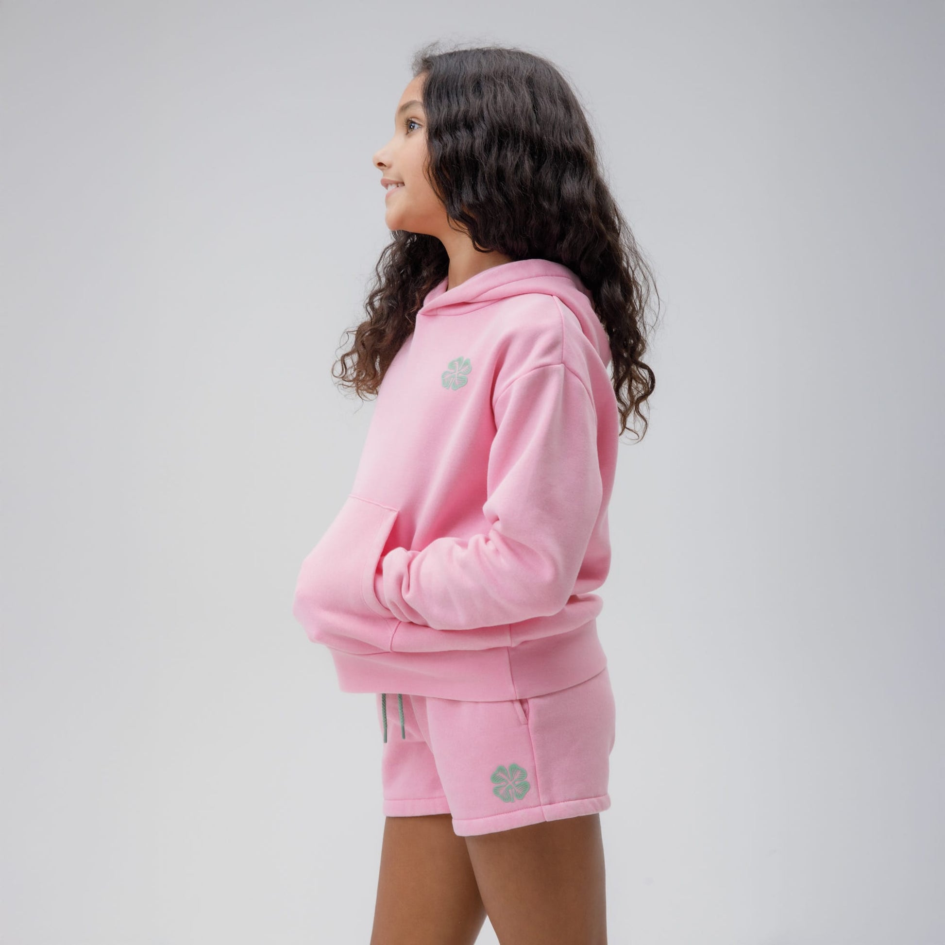 Celtic Junior Acid Wash Pink Shorts