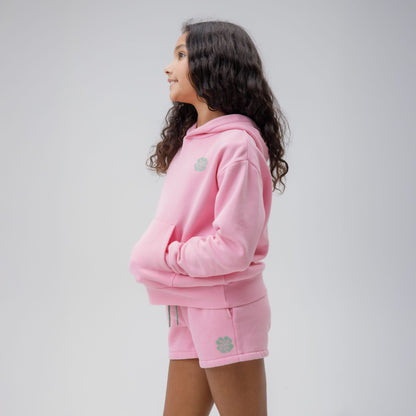 Celtic Junior Acid Wash Pink Shorts