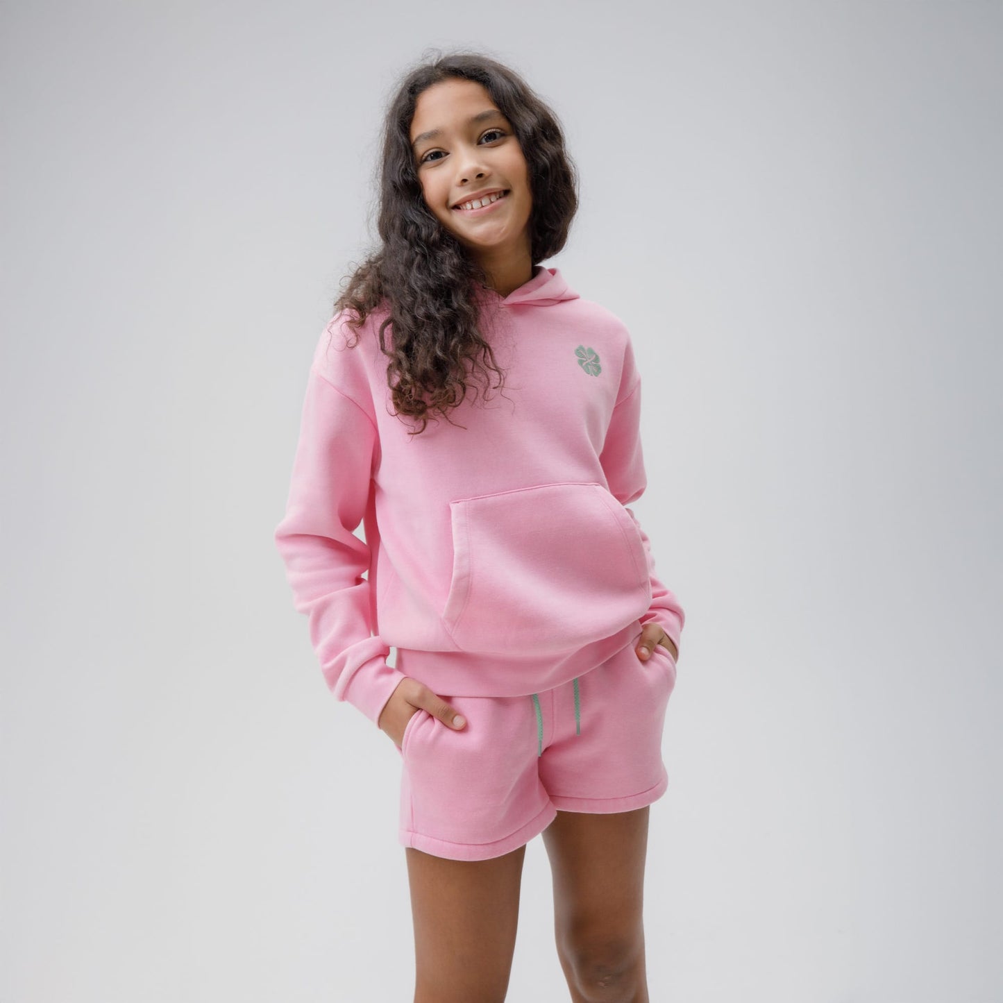Celtic Junior Acid Wash Pink Shorts