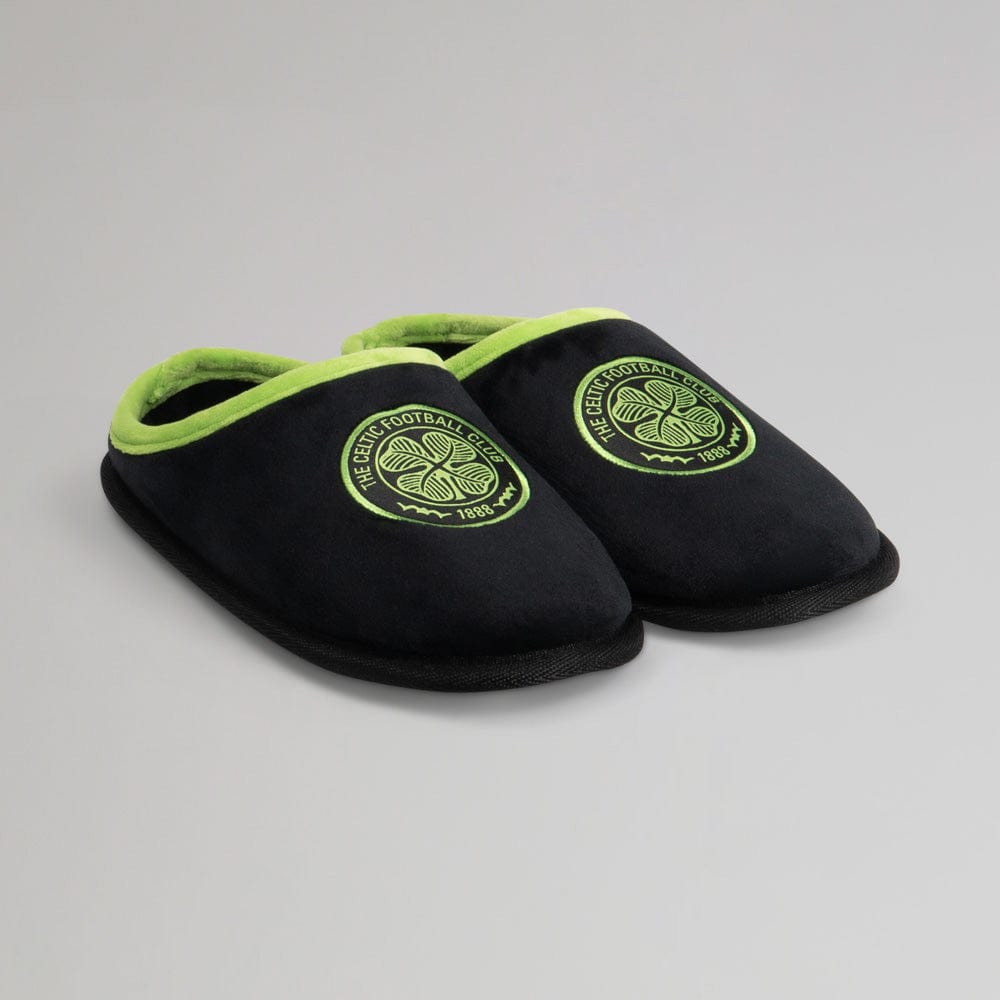 Celtic Junior Black Mule Slipper