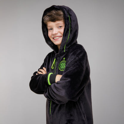 Celtic Junior Black Onesie