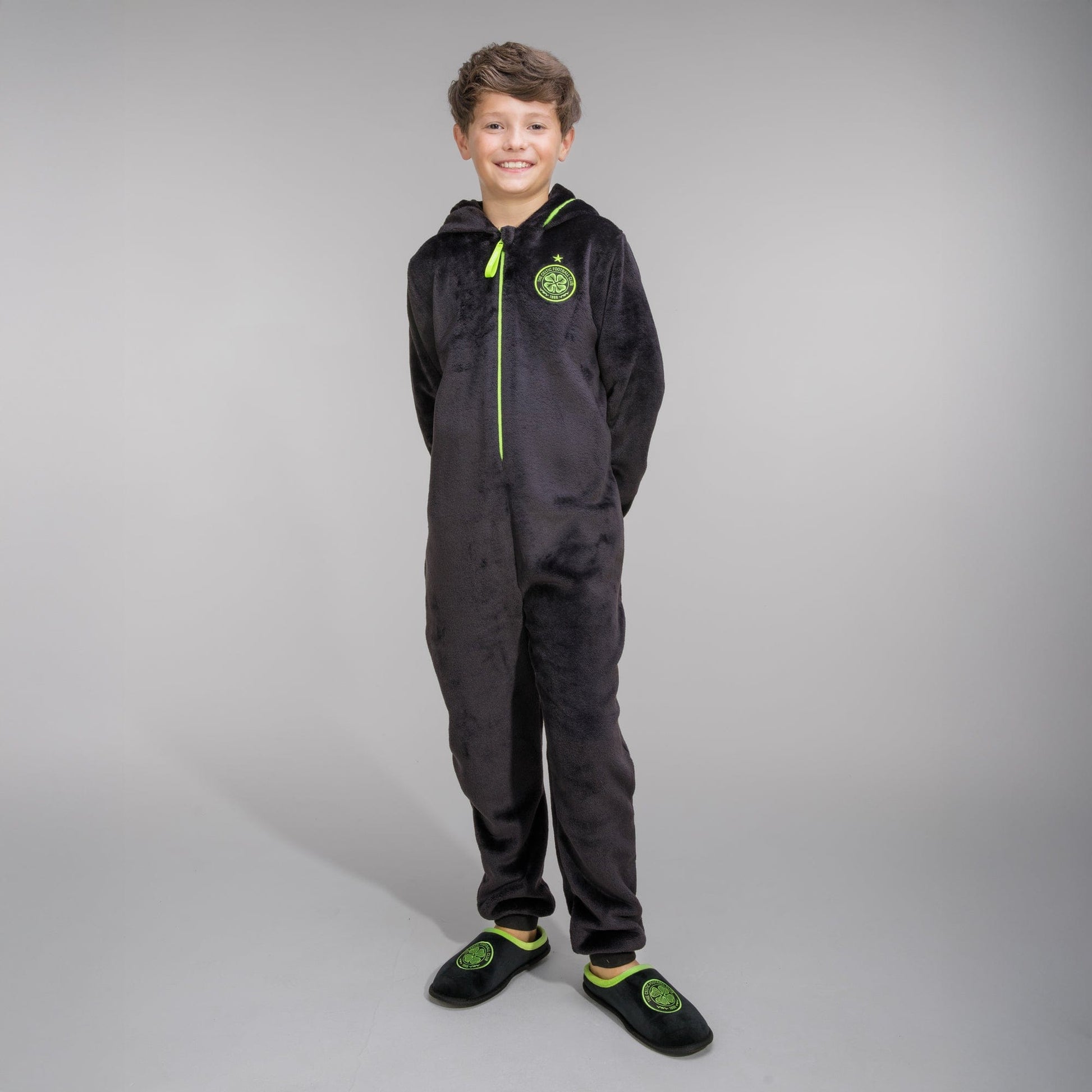 Celtic Junior Black Onesie