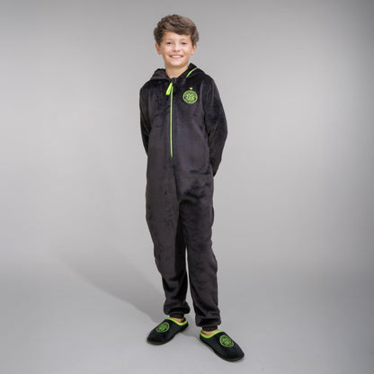 Celtic Junior Black Onesie