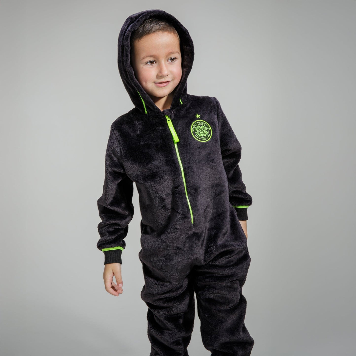 Celtic Junior Black Onesie