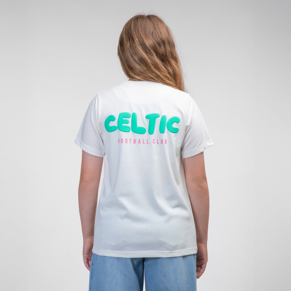 Celtic Junior Bubble Text Print T-Shirt