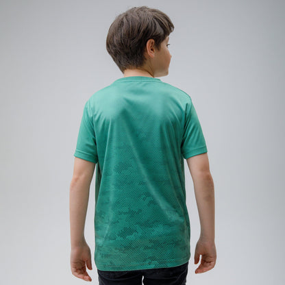 Celtic Junior Camo Dot Print Green T-Shirt