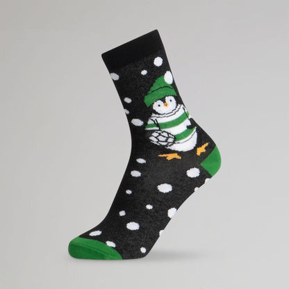 Celtic Junior Christmas Penguin Sock