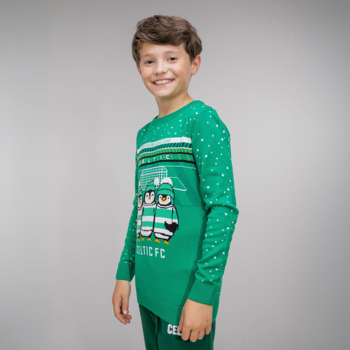 Celtic Junior Christmas Stadium Jumper
