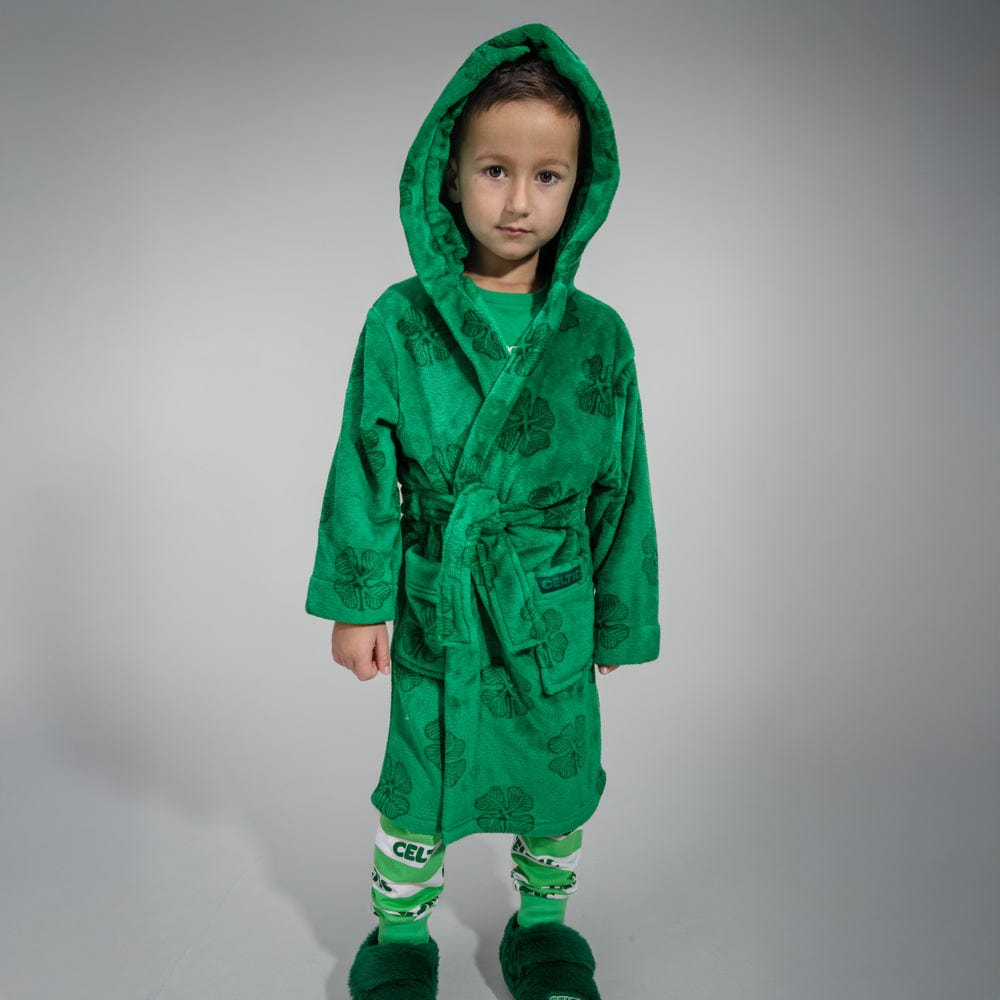 Celtic Junior Clover Print Robe