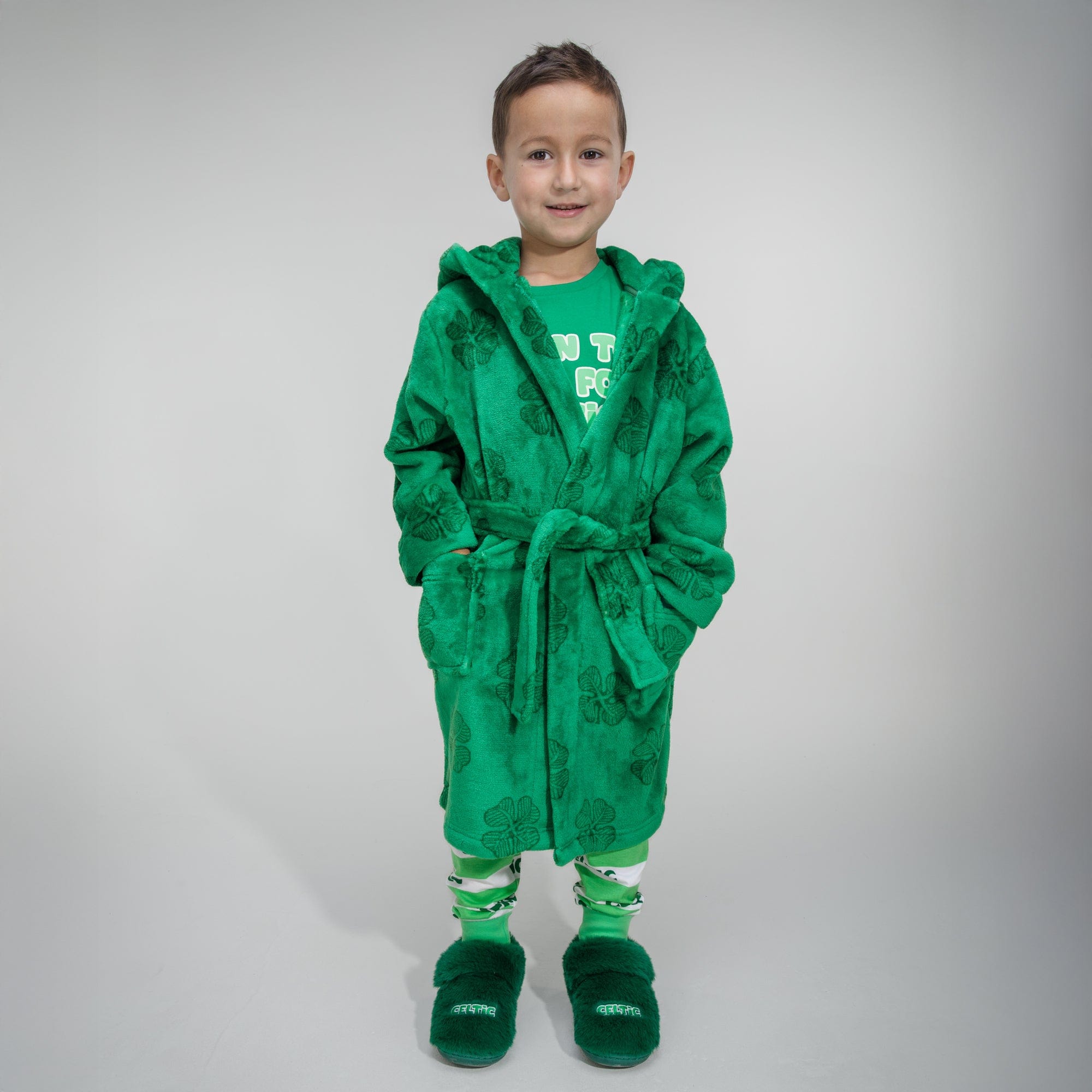 Celtic Junior Clover Print Robe – Official Celtic Store