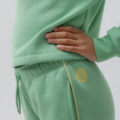 Celtic Junior Contrast Stripe Green Joggers