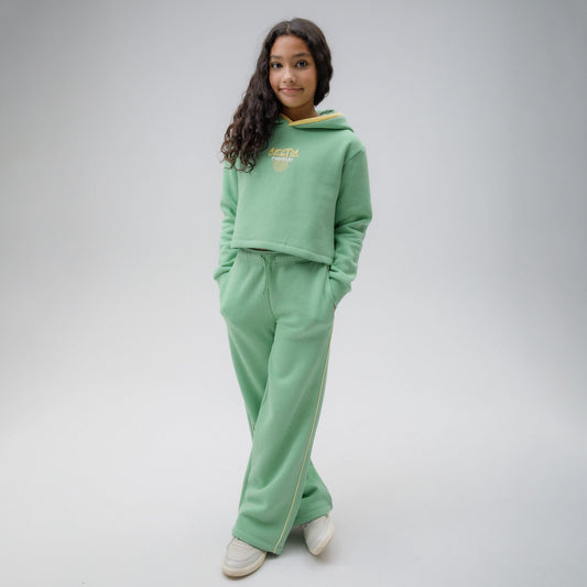 Celtic Junior Contrast Stripe Green Joggers