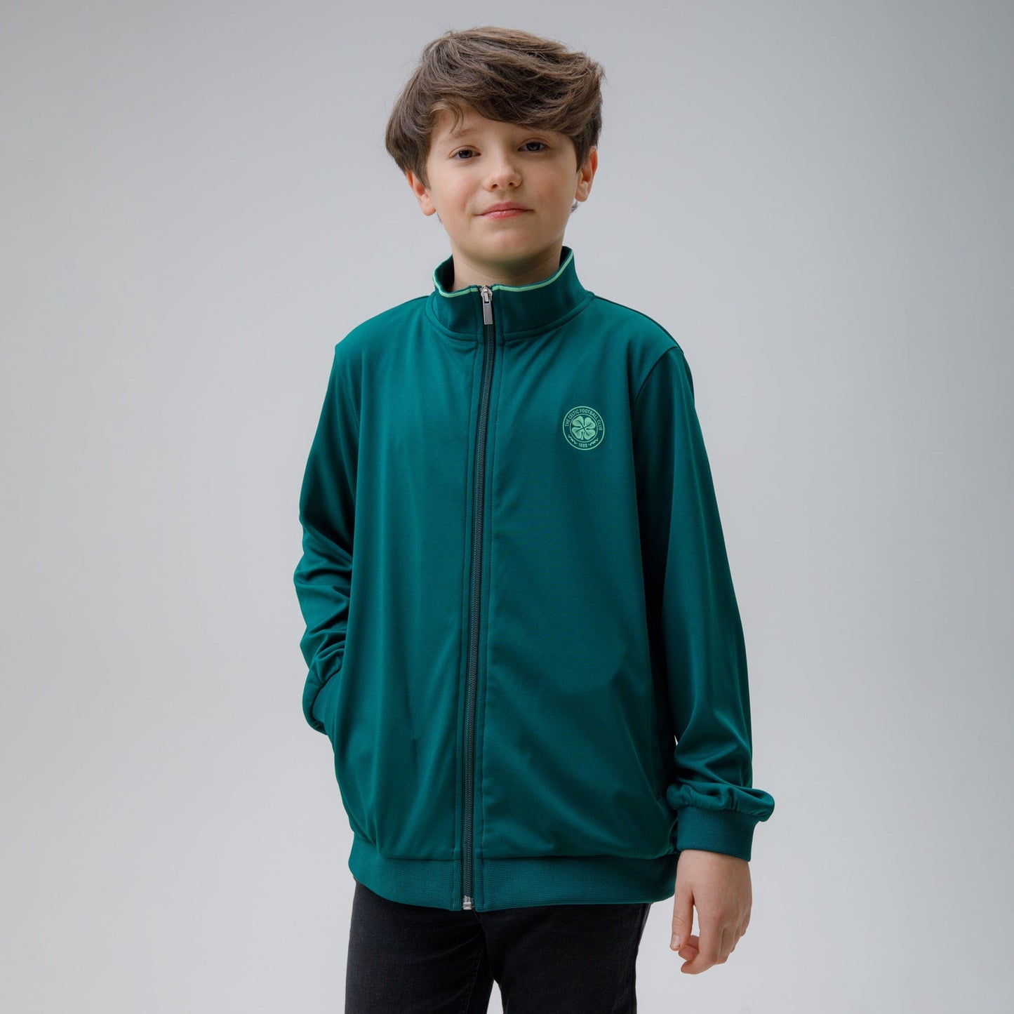 Celtic Junior Dark Green Track Jacket