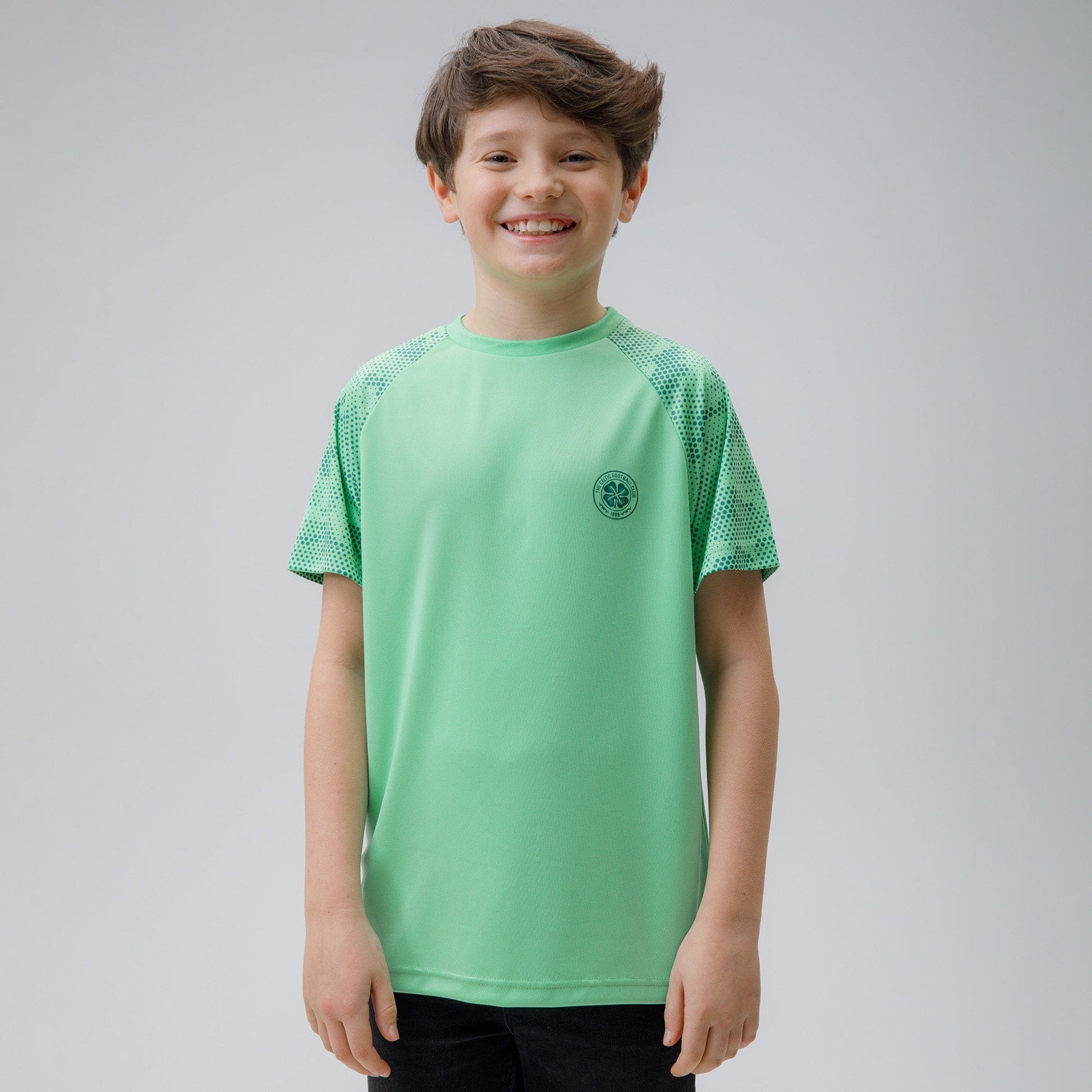 Celtic Junior Dot Print Green T-Shirt