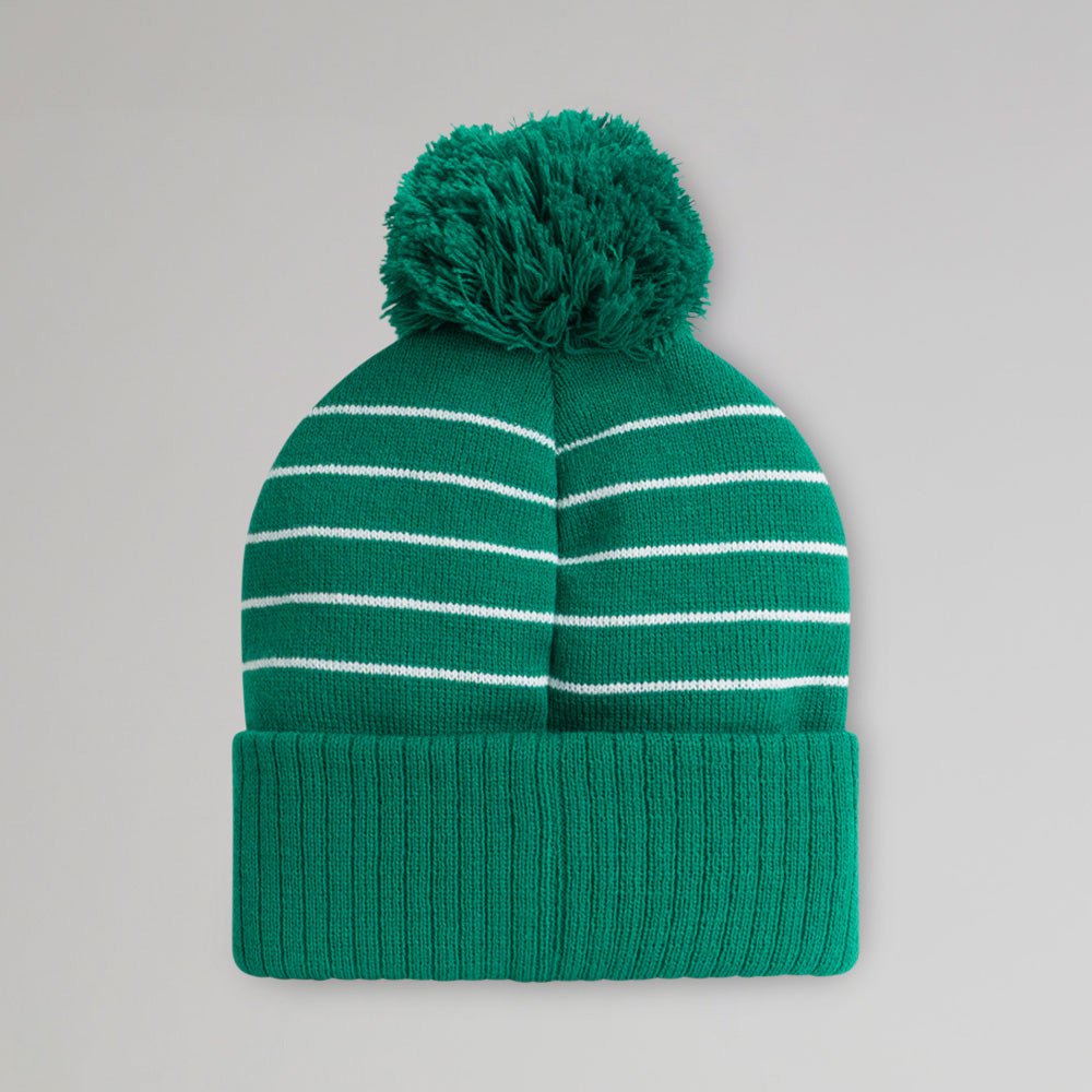 Celtic Junior Green and White Pom Pom Beanie
