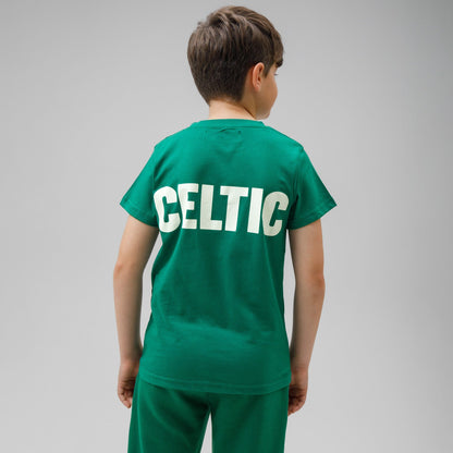 Celtic Junior Green Back Text T-Shirt