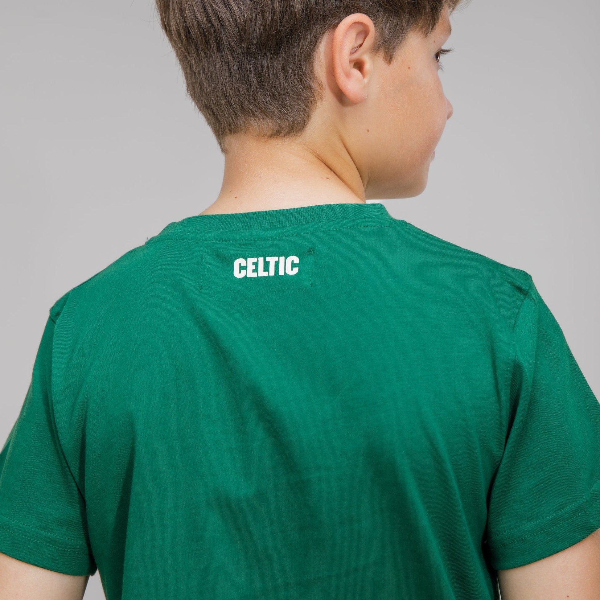 Celtic Junior Green Front Text T-Shirt
