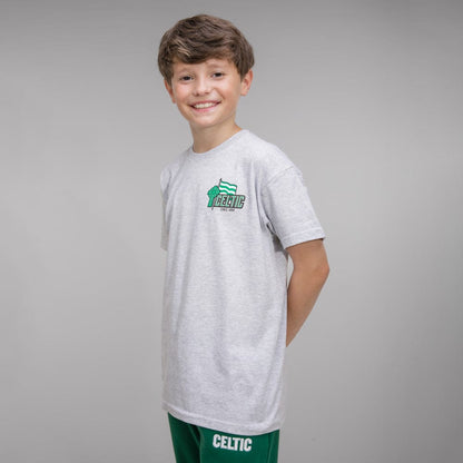 Celtic Junior Grey Flag T-Shirt
