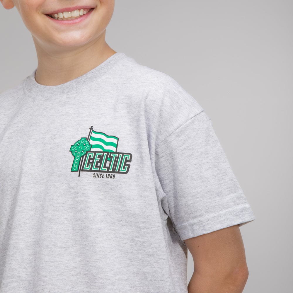 Celtic Junior Grey Flag T-Shirt