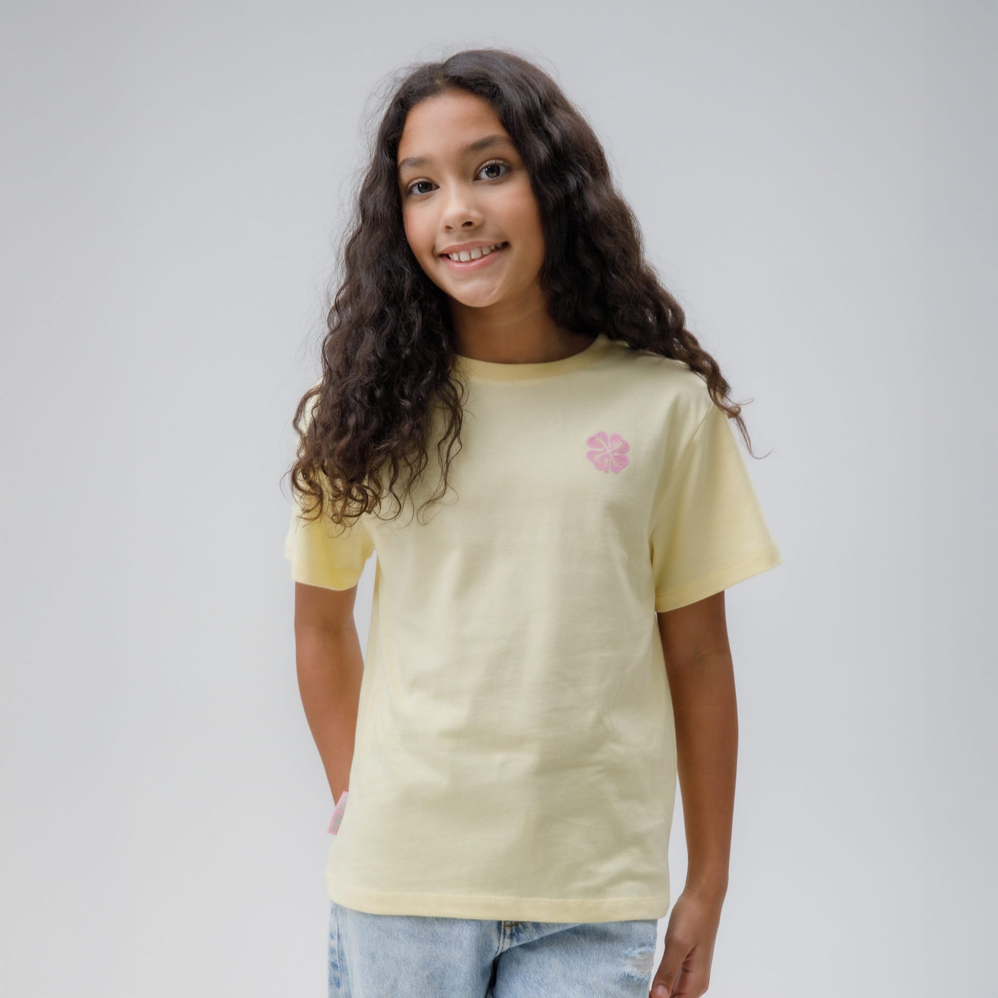 Celtic Junior Oversized Back Print Yellow T-Shirt