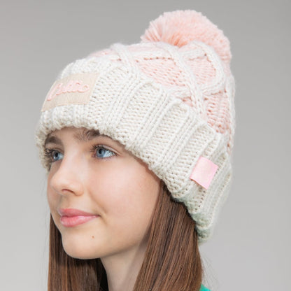 Celtic Junior Pink Pom Beanie