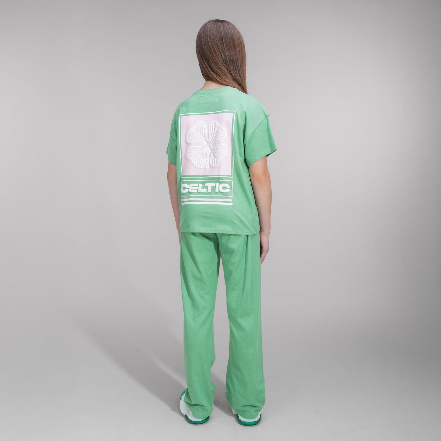 Celtic Junior Pink Trouser Pyjamas