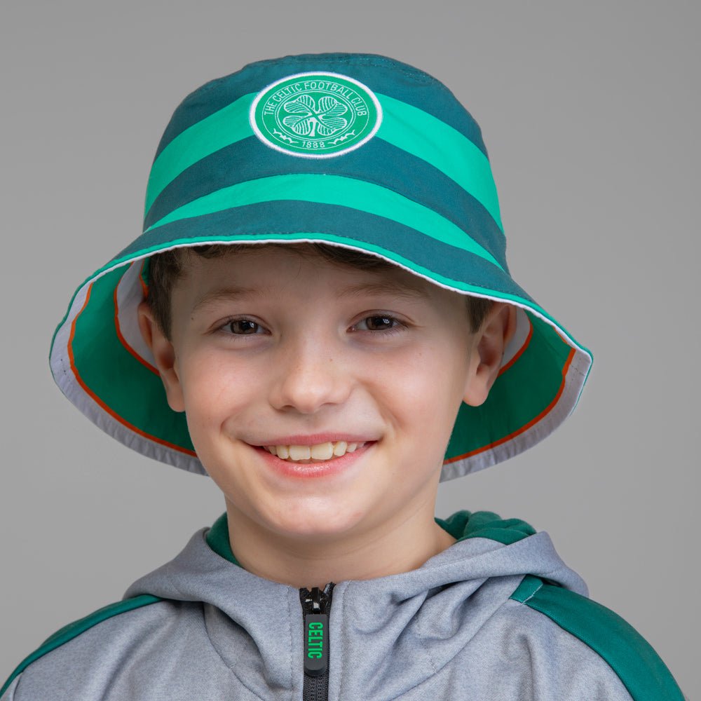 Celtic Junior Reversible Hooped Bucket Hat