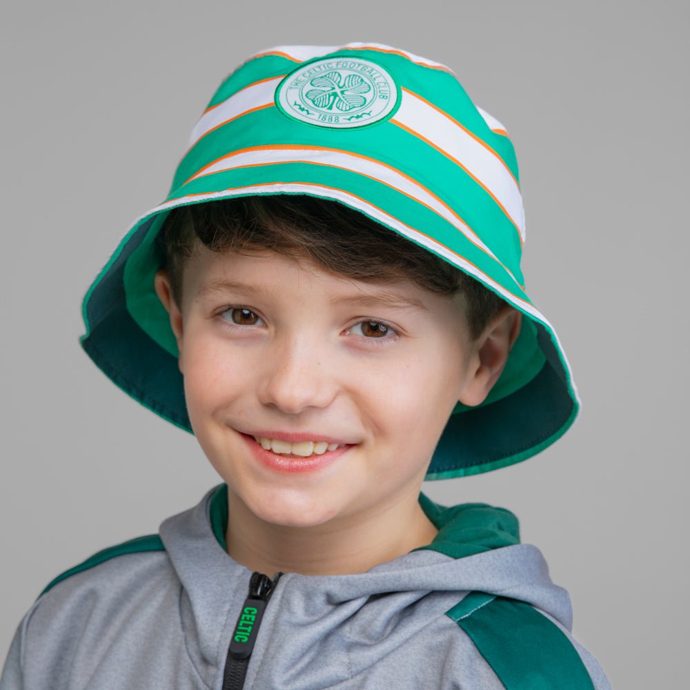 Celtic Junior Reversible Hooped Bucket Hat