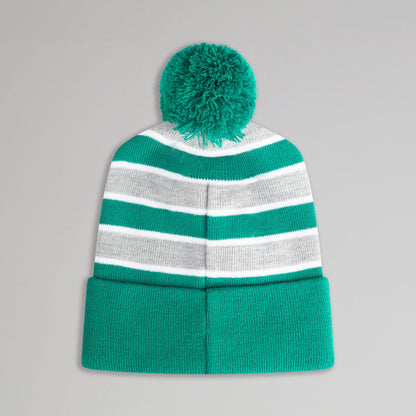 Celtic Junior Stripe Green Pom Beanie