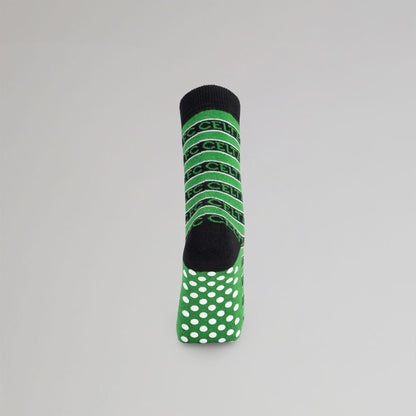 Celtic Junior Stripe Grip Slipper Socks