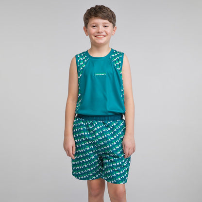 Celtic Junior Text Pattern Swim Shorts