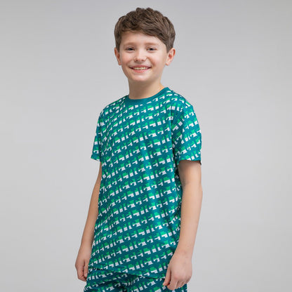 Celtic Junior Text Pattern T-Shirt