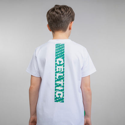 Celtic Junior Text White T-Shirt