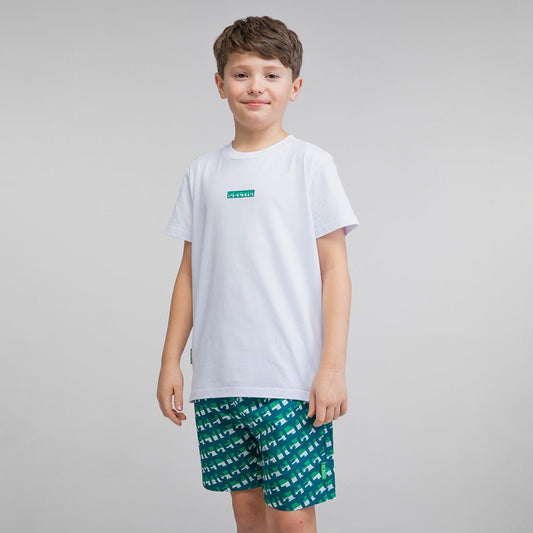 Celtic Junior Text White T-Shirt