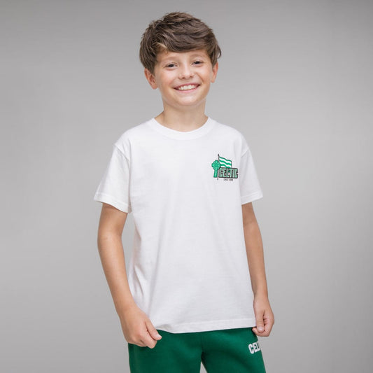 Celtic Junior White Flag T-Shirt