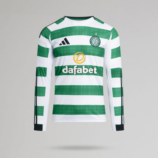 Celtic Men's 2025/26 Home Shirt with Long Sleeves