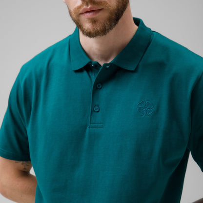 Celtic Men's Back Print Dark Green Polo Shirt