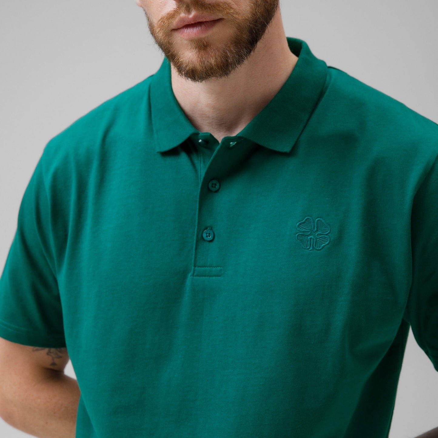 Celtic Men's Back Print Dark Green Polo Shirt